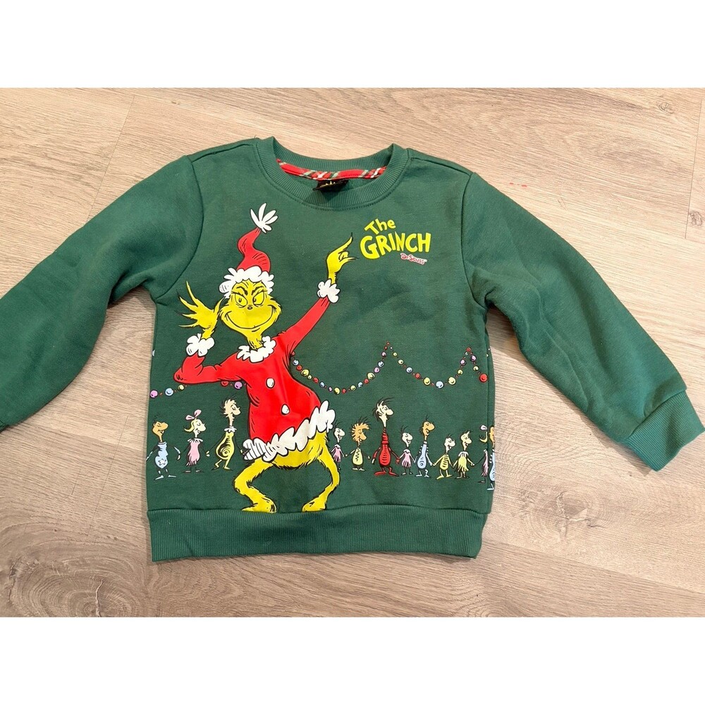 The‎ Grinch Sweater Sweatshirt 4T NWOT